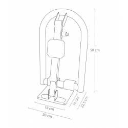 Bloqueo de Plaza de Aparcamiento medidas