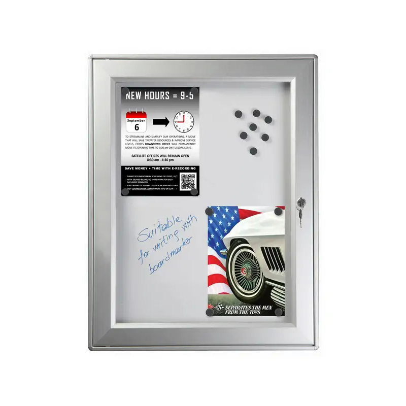 Vitrina para exterior magnética