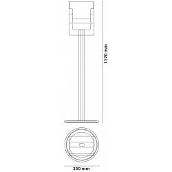 Portafolletos con pata para A4 con 4 cajetines medidas