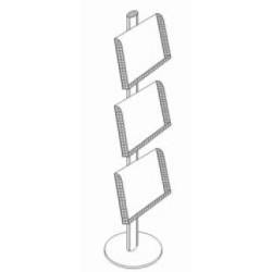 Columna THREE con 3 baldas esquema