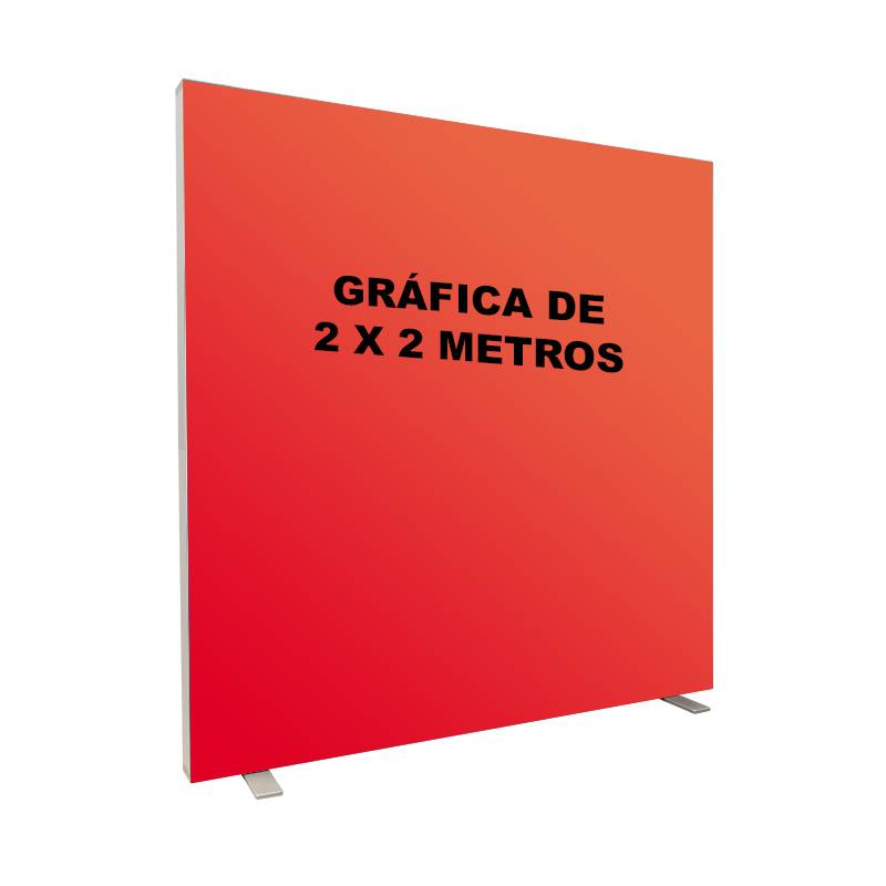Muro luminoso de 2x2 metros para textil