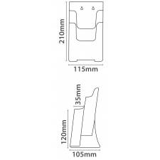 Portafolletos para 10x21 cm con 4 bolsillos