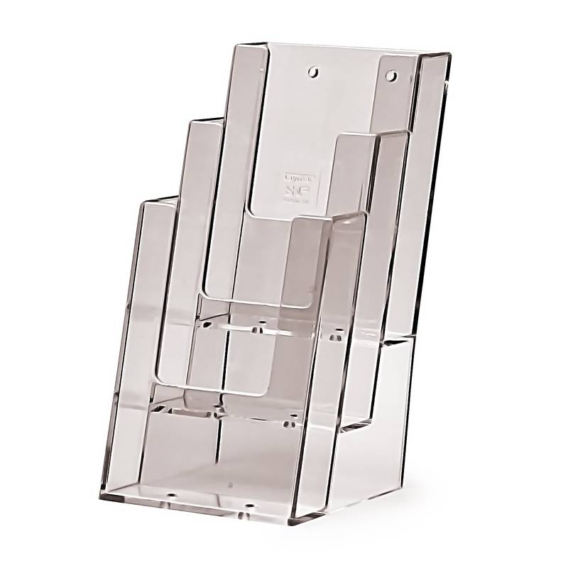 Portafolletos con 3 cajetines para 1/3 de DIN A4 - 10x21 cm