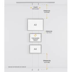 KIT COMPLETO CARPETAS CON LUZ PARA AÑADIR CARPETAS A3 DEBE CAMBIARSE LA FUENTE