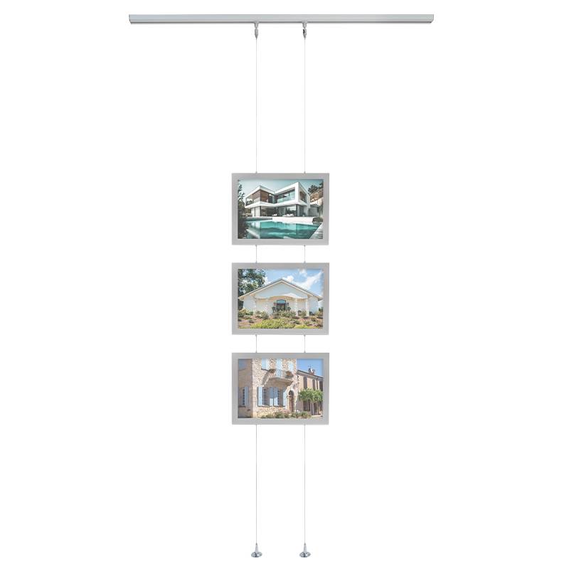 KIT COMPLETO CARPETAS CON LUZ 1 COLUMNA y 3 CARPETAS DIN A4