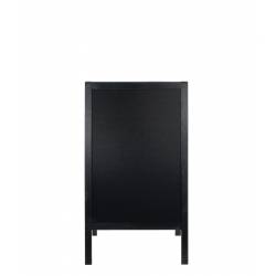 CABALLETE PIZARRA DE MADERA NEGRA tamaño 90x51 CM vista frontal