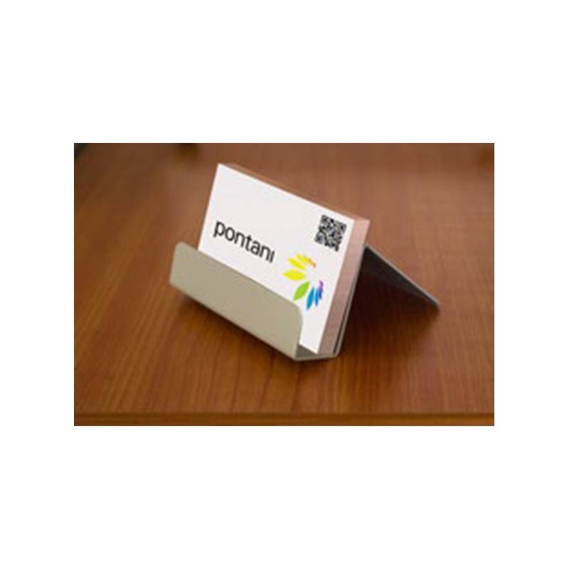 Tarjetero de sobremesa de metal