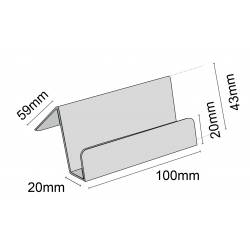 Tarjetero de sobremesa de metal medidas