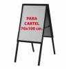 Caballete de Aluminio NEGRO para cartel de 70x100 cm