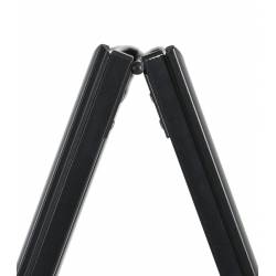 Caballete de Aluminio NEGRO para cartel de 70x100 cm 5
