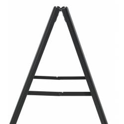 Caballete de Aluminio NEGRO para cartel de 70x100 cm 7