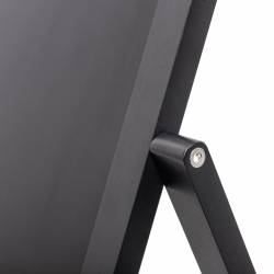 PIZARRA CABALLETE VOLTEABLE  EN COLOR NEGRO DETALLE 2