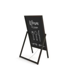 PIZARRA CABALLETE VOLTEABLE DE 50X105 CM EN COLOR NEGRO GIRO 5