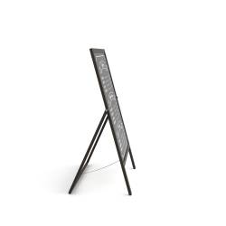 PIZARRA CABALLETE VOLTEABLE DE 50X105 CM EN COLOR NEGRO GIRO 6