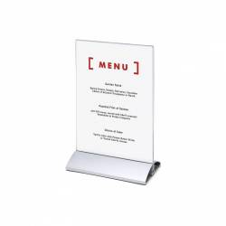 PORTA MENU BASE DE ALUMINIO PARA DIN A5 VERTICAL