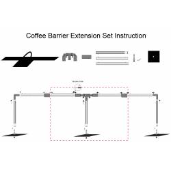 Banner cafe de 4 metros de ancho instrucciones