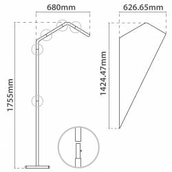 MASTIL PARA INTERIOR CUCHILLA MEDIDAS