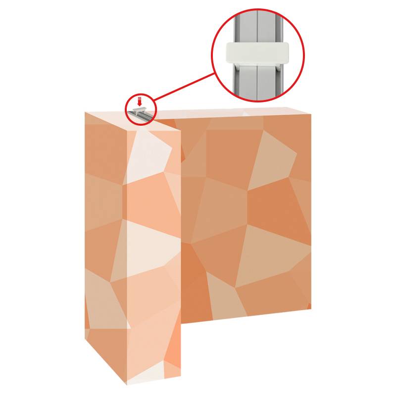 Conector para popup en ángulo recto