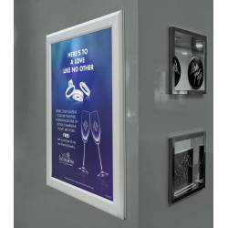 Marco económico con luz LED para cartel de A3 a DIN A0