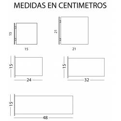 Banderola con perfil curvo medidas