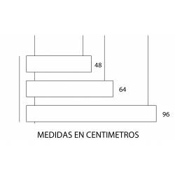 Rótulo para colgar a 2 caras medidas