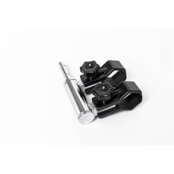 Soporte de banderas para carpas de aluminio.