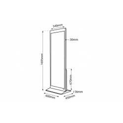TOTEM DIGITAL CON PANTALLA DE 70" medidas