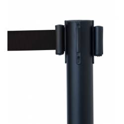 Poste separador negro con cinta extensible 2