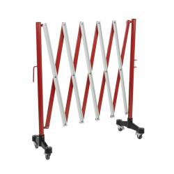 Valla extensible hasta 3 metros roja y blanca