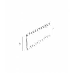 Perfil Portaprecios Adhesivo 26mm 3