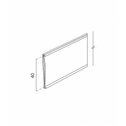 Perfil Portaprecios Adhesivo 40 mm MEDIDAS