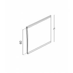 Perfil portaprecios adhesivo de 60 mm 2