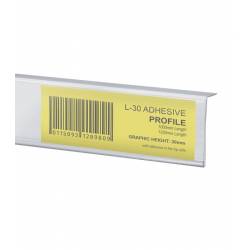 Perfil en L adhesivo para etiqueta de 30 mm de alto 4