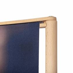 Totem de madera de haya detalle superior