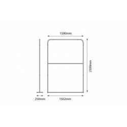 Totem textil de 153x228 cm