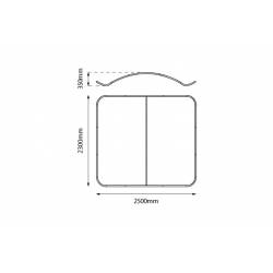 Display para textil curvo medidas