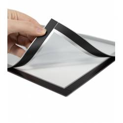 Funda portagráficas gris autoadhesiva con imán 6