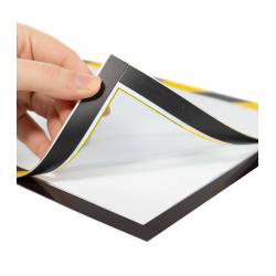 Funda señal seguridad gris autoadhesiva con imán 3