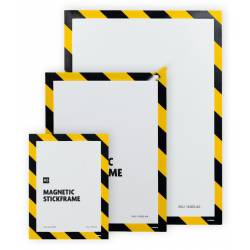 Funda señal seguridad gris autoadhesiva con imán