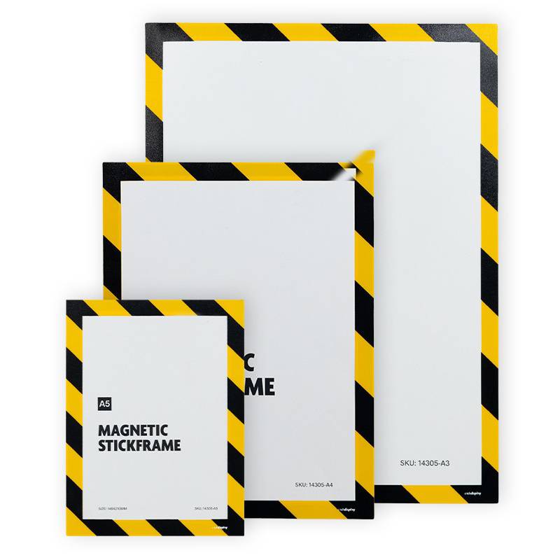 Funda señal seguridad gris autoadhesiva con imán