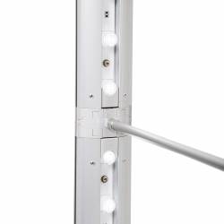 Totem luminoso automontable de 100 x 200 centímetros para textil 9