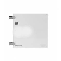 Señaletica Acrílica tipo Bandera 21x21 cm de frente