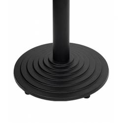 PATA REDONDA ESCALONADA DE HIERRO FUNDIDO NEGRO PARA MESA DE 72 CM DE ALTO 2
