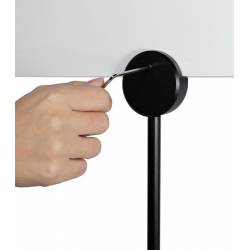 Porta menú o portagráficas sencillo negro 5