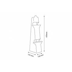 Pie de 470 mm de alto para cartón pluma, foam, forex, medidas