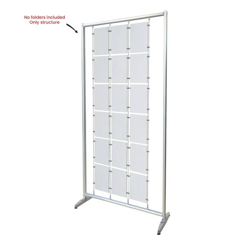 Sistema de carpetas sobre bastidor 90 x 212 cm