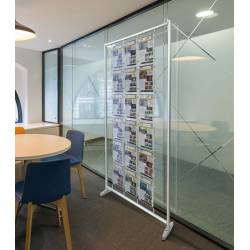 Sistema de carpetas sobre bastidor 90 x 212 cm ejemplo de uso