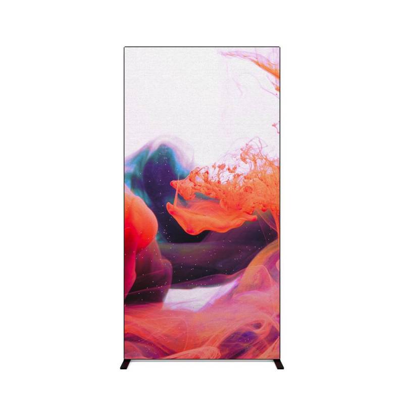 Pared modular Flexframe de 1 metro hasta 250 cm de alto en Negro