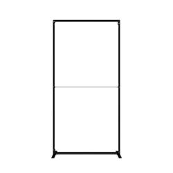 Pared modular Flexframe de 1 metro hasta 250 cm de alto en Negro 3