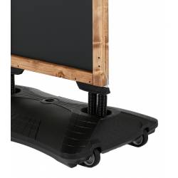 Caballete en madera tamaño 46x68 cm con base rellenable